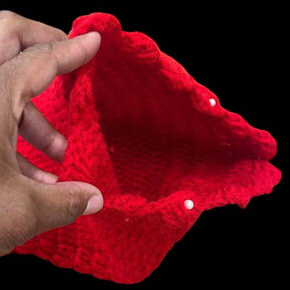 Hand Knit Pearl Mermaid Tail Infant Swaddle Blanket Wrap Photo Infant Layette - Picture 5 of 5